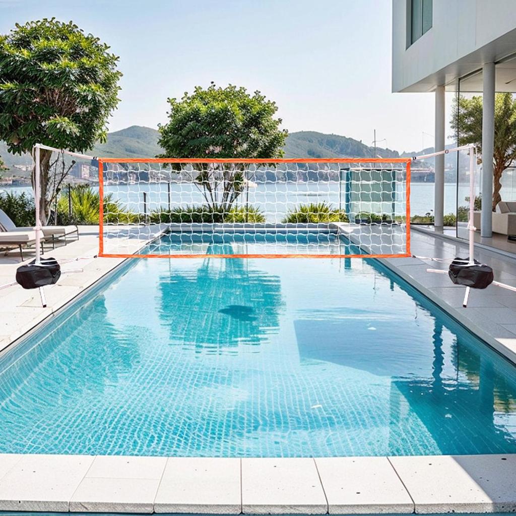 Pool Volleyball Net Adjustable Pool Water Volleyball Replacement Net Aquatic Sports Equipment Multi Purpose For Party Beaches