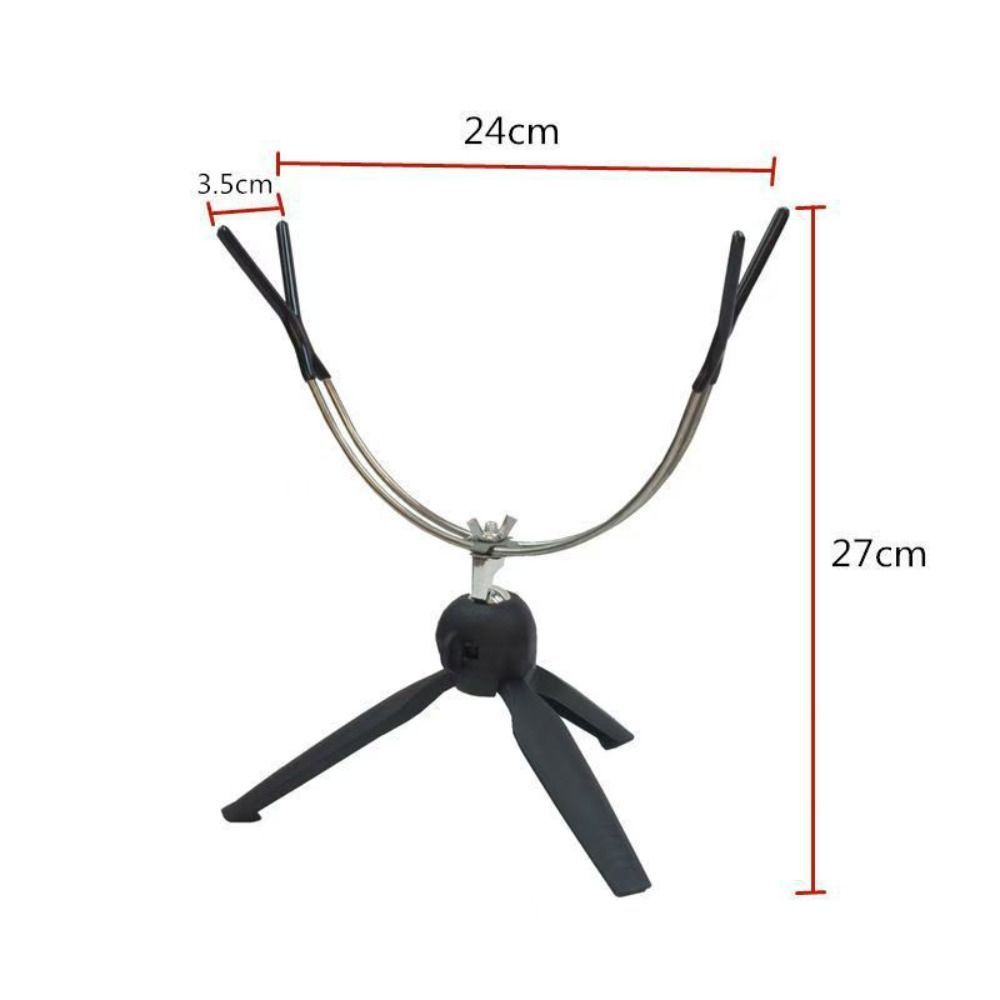 360° Adjustable Ice Fishing Rod Rack Aluminum Material Folding Fishing Rod Stand Multi-functional Ice Pole Holder