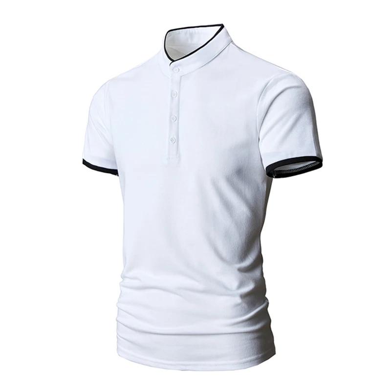 New Men's Business Casual POLO Short Sleeved Smooth and Wrinkle Resistant Comfortable Top