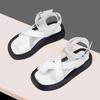 Mode AIYUQI Sandalen Damen Echtes Leder 2025 Sommer Neu Zehenstegsandalen Damen Römische Damenschuhe Muffin-Sandalen WHS MTO