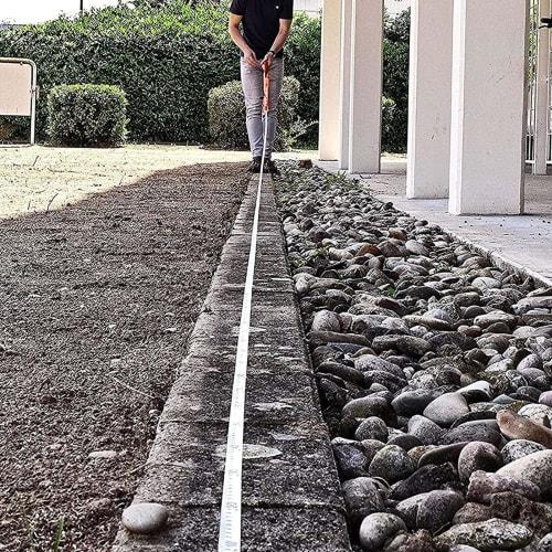 Measuring Tape Reel, Lightweight Open Tape Measure Reel, 20m/30m Hand Crank Fiberglass Tape Measure, Open Reel Long Tape with Feet and Meters for Cons