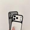 Side Mounted Diamond Grid Texture Phone Case For For Iphone 17 16 1 14 13 Pro Max Instant Turn 17 Large Window Shockproof Cover