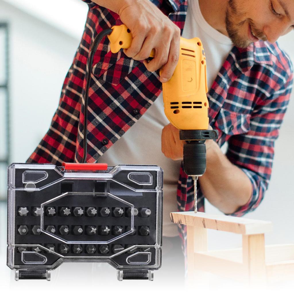 Magnetic Screwdriver Bits Set 32-in-1 Precision Portable Tool Kit Power Screwdriver Bit Set for Electronics Repair Computer