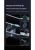 CoolTech Car Phone Holder: Wireless Charging, Quick Cooling, Temperature Display & 7-Color LED Lights.