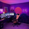 Geschlechtsneutrales Neon-Gamecontroller-Licht für Innendekoration