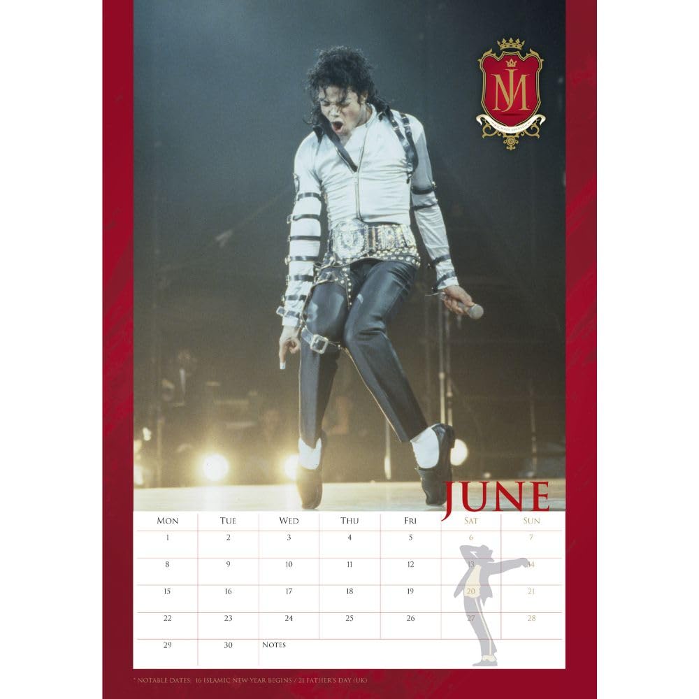 Michael Jackson 2026 A3 Wall Calendar