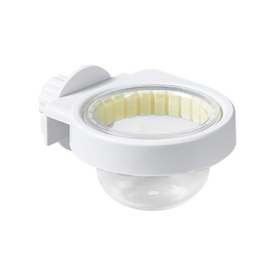 Parrot Food Pot High Elastic Design Easy Installation Cleaning Transparent Bowl Parrot Cage Accessory