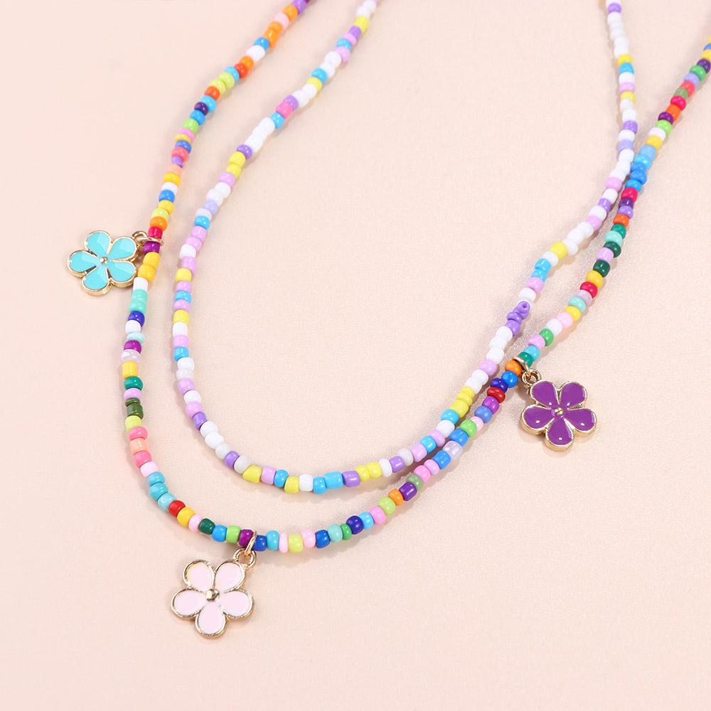Bikini Coloré à Perles de Riz Lien de Taille Bijoux de Taille Chaîne de Taille Bohème Chaîne de Ventre pour Femmes