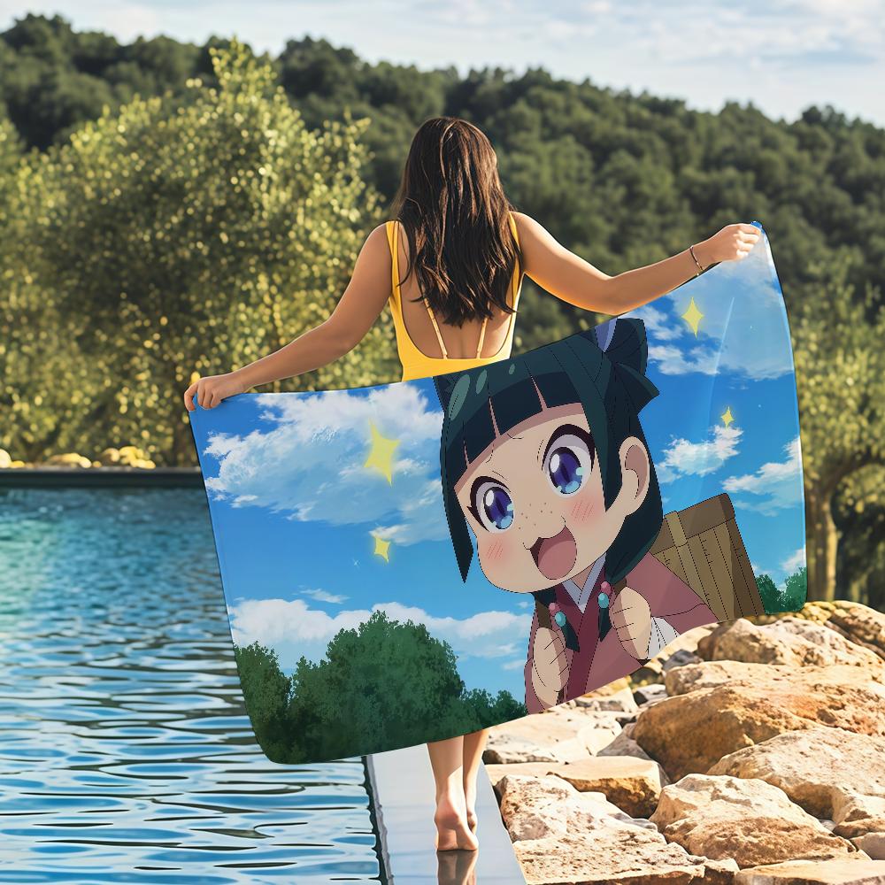 Anime the A-Apothecary D-Diaries Cute Maomao Quick Drying Beach Towels Are Suitable For Swimming Pools Camping Yoga And The Gym