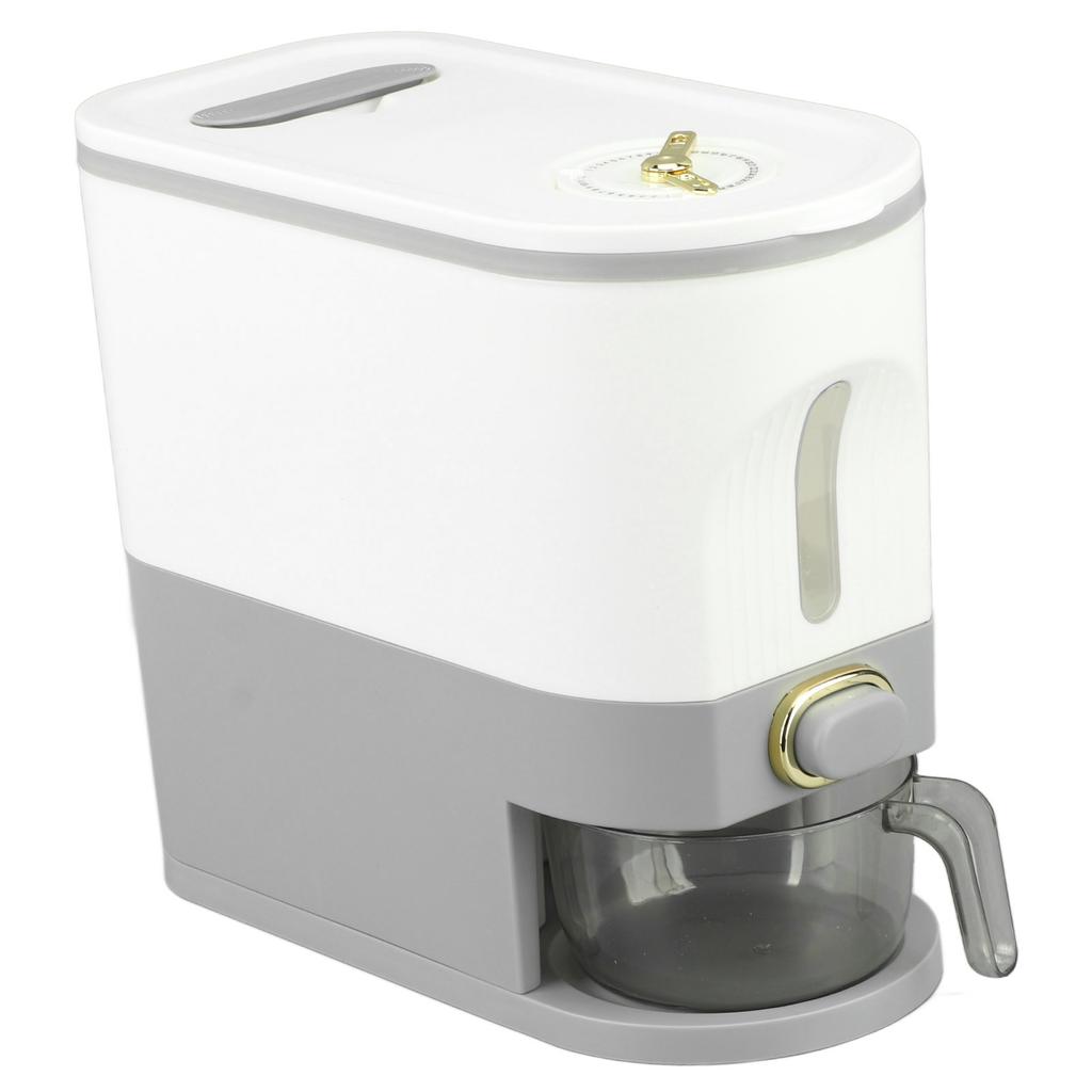 Reisspender Transparent Versiegelt Drucktyp Getreidelagerbox Reisaufbewahrungsbehälter für die Küche