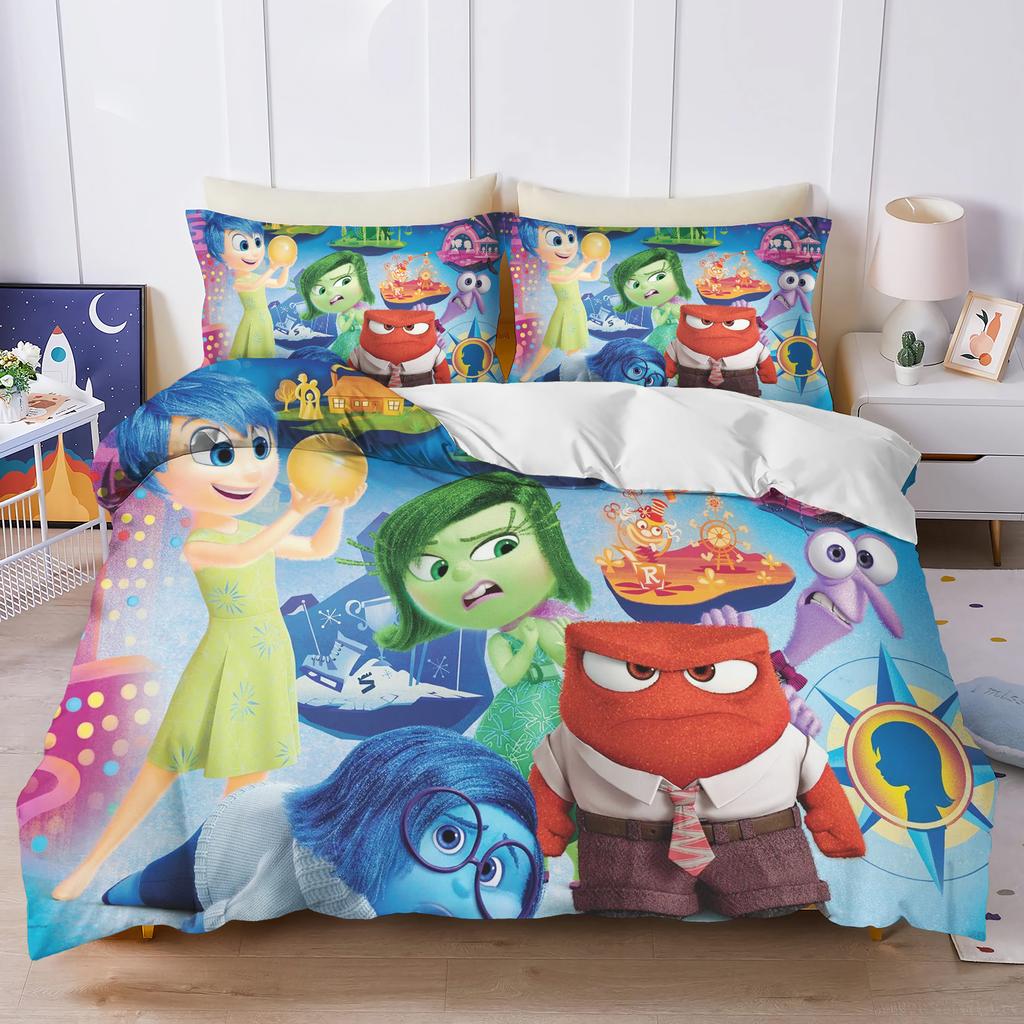 Inside Out Duvet Cover Set Comforter Bedding 3d Children'S Bedding Set 3-Piece 1 Quilt Cover King Size