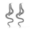 European American Earrings Men's Stainless Steel Niche Hip-hop Trend Design Sense Snake Shaped Titanium