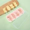 1pc BPA-Free Silicone Ice Pop Mold DIY Homemade Ice Cream  Popsicle Maker Kids Baby Fun Cartoon Shapes Popsicles Molds