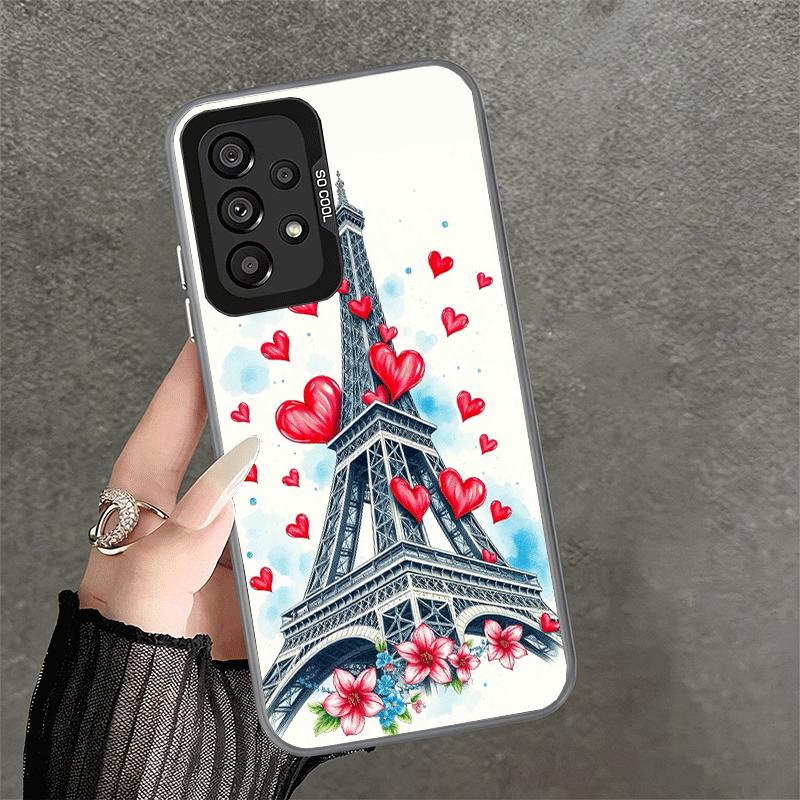 France Eiffel Tower Paris Shockproof Phone Case for Samsung A17 A16 A15 A14 A37 A57 A36 A56 A26 A35 A55 A25 A34 A54 A24 A13 A23
