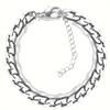 Stainless Steel  Men Women Flat Bracelet Titanium Steel Hand Jewelry Gift