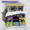 3pcs Custom Name Cartoon JoJo's Bizarre Adventure Bedding Set Duvet Cover Closure Includes 1 Duvet Cover & 2 Pillowcases for All Seasons Bedroom Decor