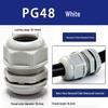 Nylon Waterproof Cable Connector Gland, M/PG Type, Flame Retardant, Sealed Threaded