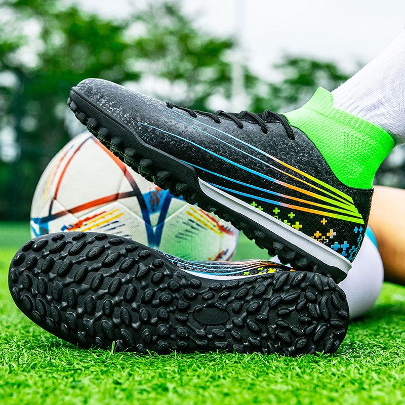 Außenhandel große größe fußball schuhe männlichen gebrochen nägel grundschüler jugendlichen paar kunstrasen spike training schuhe