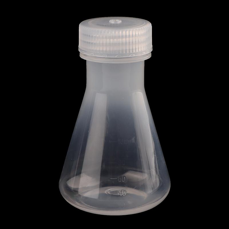 50Ml To 1000Ml Lab Plastic Erlenmeyer Flask Conical Container Bottle With Screw Cap For Laboratory Experiment
