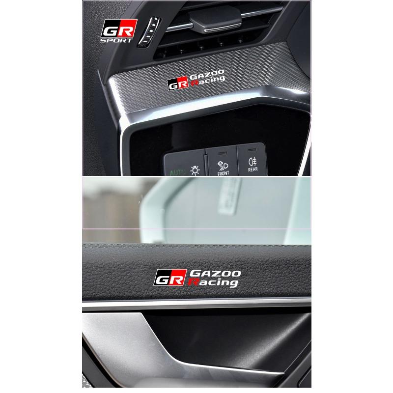 Pegatinas Aleatorias para el Interior del Coche Artículos para Coche Pegatinas para el Volante del Coche para Toyota TRD GR Corolla Yaris Chr Auris RAV4 Camry Highlander