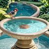 Water Sanitizer for Backyard Bird Baths Bath Copper Disc, Purifier Pure 3 Point Maintenance Tool Support, 4 Inch Purification Disc Outdoor Garden