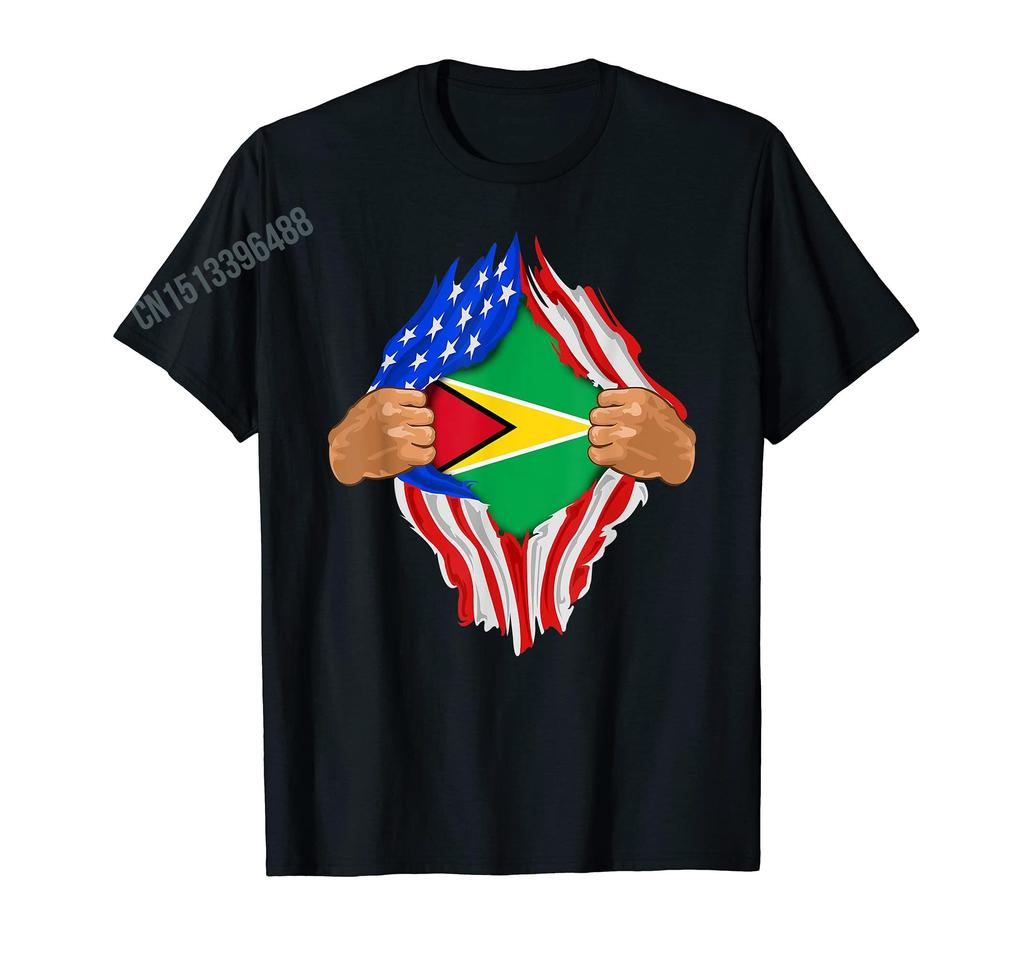 Men Women T Shirt GUYANA Guyanese Flag Sports Lovers TShirt Tees Unisex