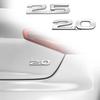 Auto Emblem Plakette Aufkleber 3D ABS 2.0 2.5 Geformter Aufkleber Kotflügel Emblem Heckklappe Plakette Aufkleber Auto Zubehör