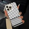 Palästinensische Keffiyeh Handyhülle Für iPhone 11 12 13 14 15 16 Pro Max Plus Weiß Silber Handyhülle