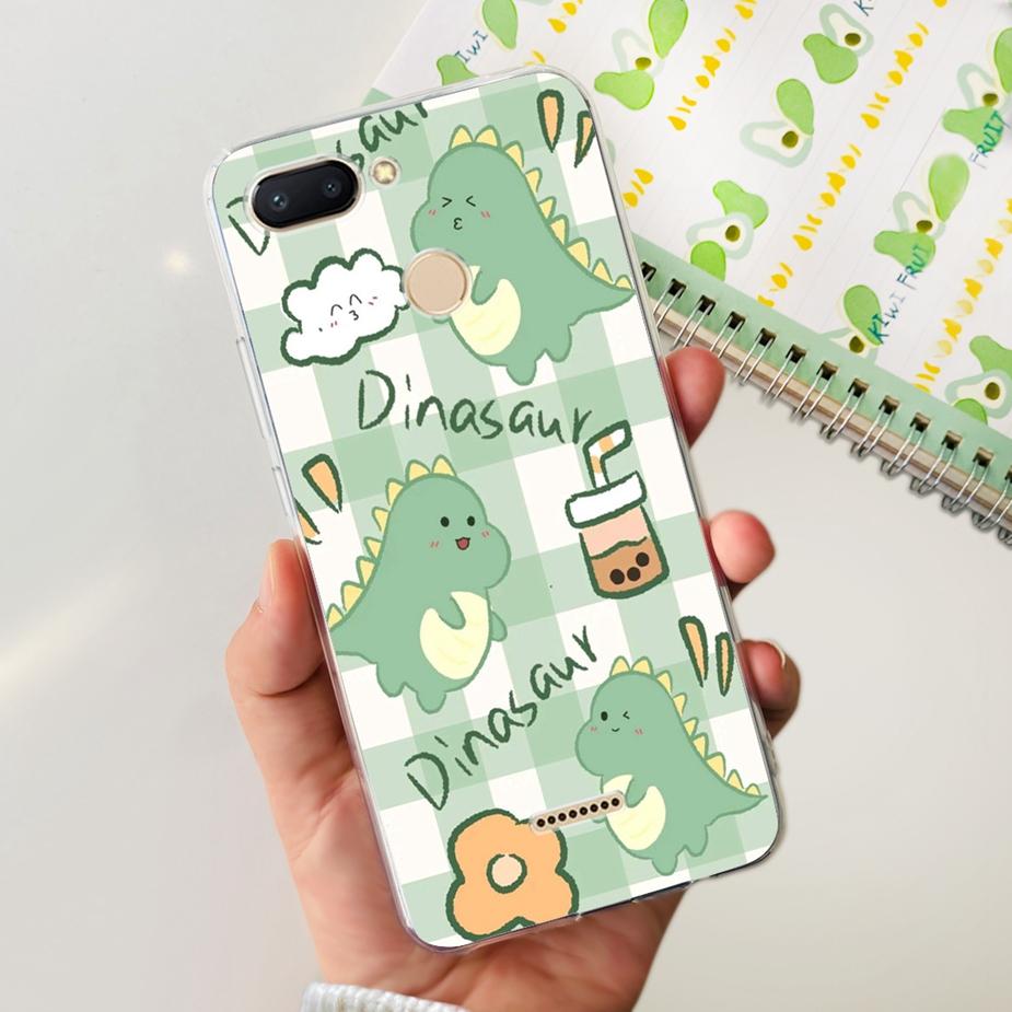 For Xiaomi Redmi 6 6A Case Cute Painted Cover Clear Silicone Phone Case Soft TPU Shell For Redmi 6A Redmi6 Redmi6A Fundas Bumper