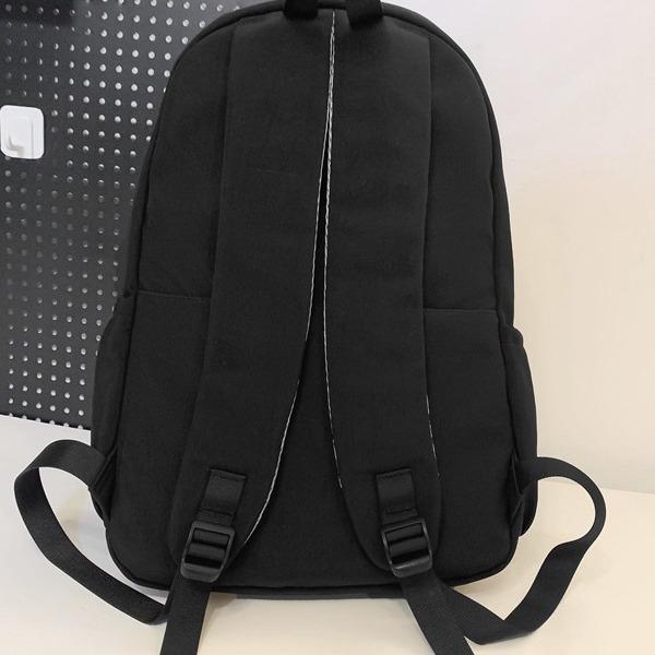 Korean-Style Lightweight Backpack for Girls: Large Capacity, Simple & Casual Design for Junior High & High School Students