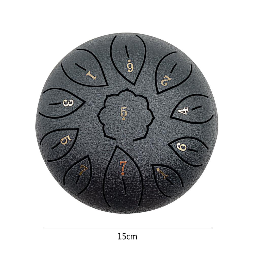 Glucophone 6 Inch 11 Notes Steel Tongue Drum Key G Ethereal Drum Yoga Meditation Musical Instrument Percussion Musical