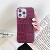 Alligator pattern 16/15/17 Apple phone case 1pro solid color 15promax trendy hand
