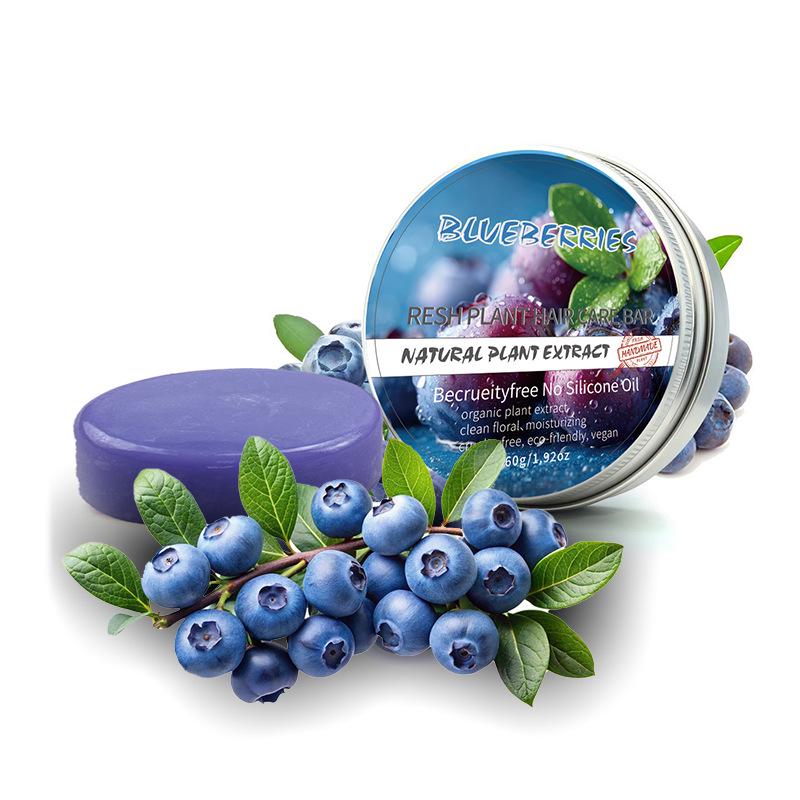 Blueberry Field Zero Waste Shampoo & Conditioner Bar Set - All Natural & Handmade