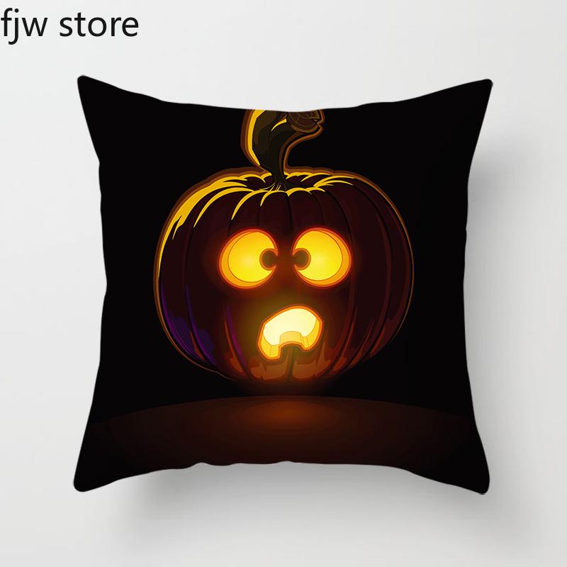

Наволочка для украшения на Хэллоуин, наволочка для дивана с изображением тыквы-фонаря и призрака, декор для спальни и дома 40x40cm