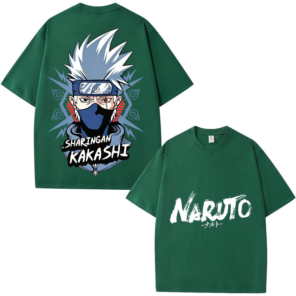 2026 New Summer Arrival Naruto Shippuden Kakashi Hatake Printed Pure Cotton Tshirt Unisex Casual Loosefit And Stylish