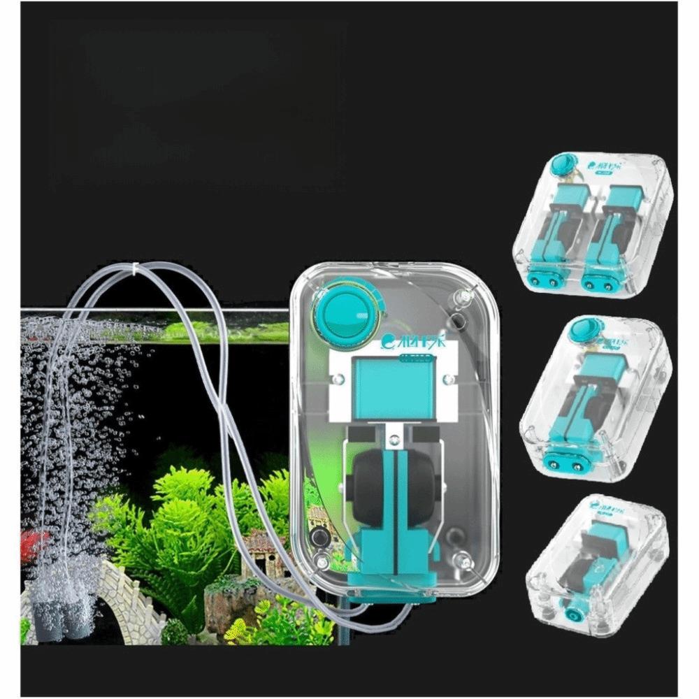 Ultra Silent Aquarium Air Pump Low Noise Silent Operation Automatic Mute Aerator Pump High Power Adjustable