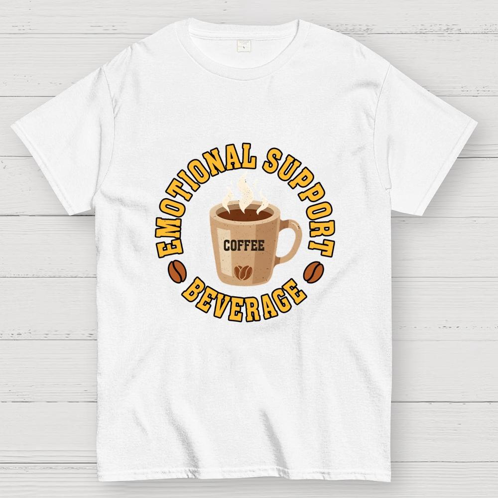 Emotional Support Beverage Cotton Casual Cool Loose T-Shirt
