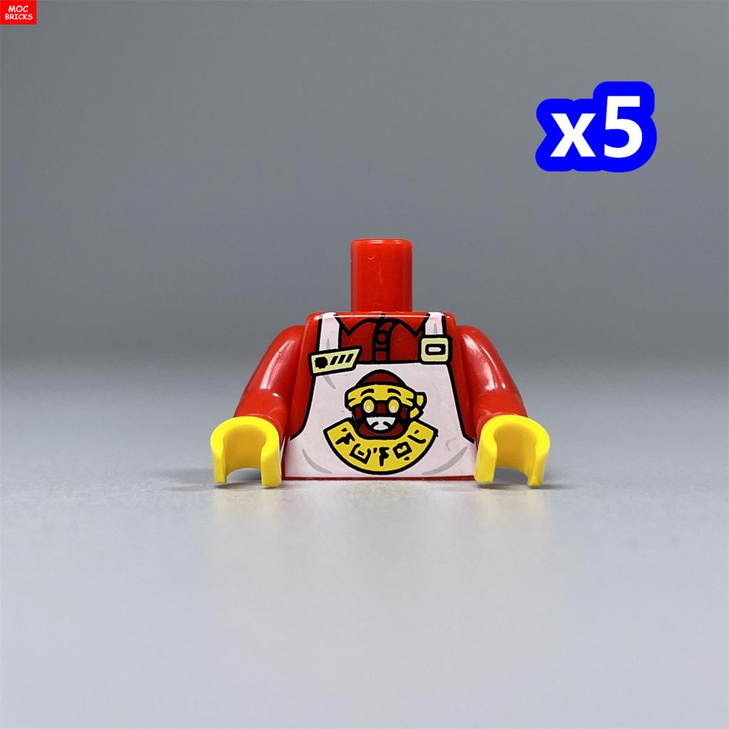 MOC Bricks 4cm Figure Printed Body Part Suit Torso Women Man Baseball Uniform Building Blocks Assembles Children's Toys Gifts