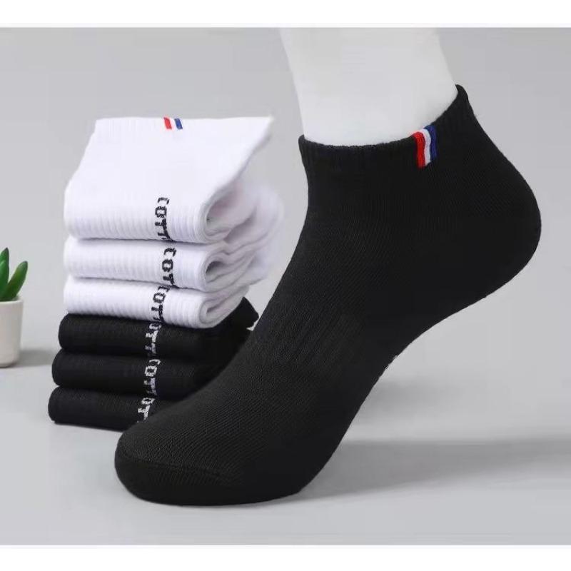 Męskie Skarpety Sportowe Bawełniane Niskie Kolorowe z Kolorami Wiosenno-Letnimi, Dezodorujące, Chłonące Pot