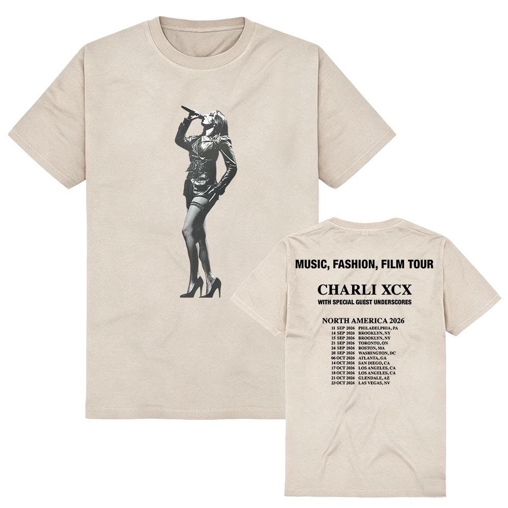 Music Fashion Film 2026 Tour Tees Crew Neck Short Sleeve Vintage T-shirt Women Men Cotton Soft Tshirts Print Merch