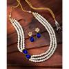 Faux Pearl Crystal Necklace and Jewellery Set Gift for Women