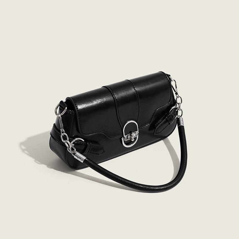 2025 New Underarm Bag Melard Retro Hardware Lock Crossbody Bag for Work Commute Flap Bag Shoulder Bag