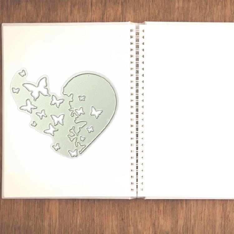 Cute for Butterfly Heart Cutting Dies Stencil Scrapbooking Die Cuts for DIY Love