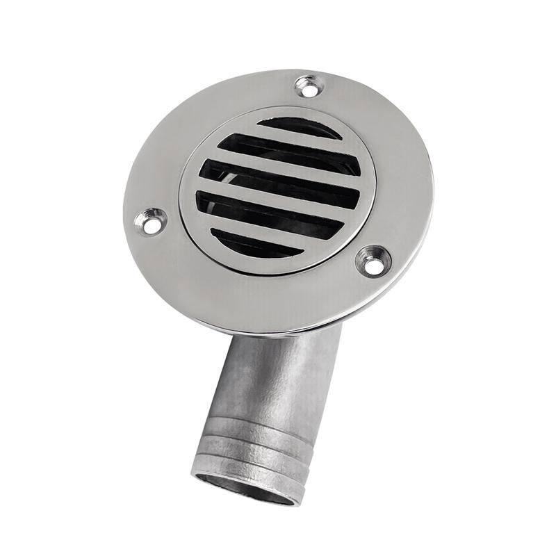 AndyMarine Stainless Steel Durable Deck Drain Cockpit Drain Scupper Plug Drainage Boat Accessories Marine Hardware