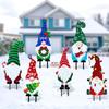 Christmas Yard Sign Decoration Outdoor Garden Pathway Yard Lawn Santa Claus Decorative Stakes Xmas Party DIY Decor Ornament