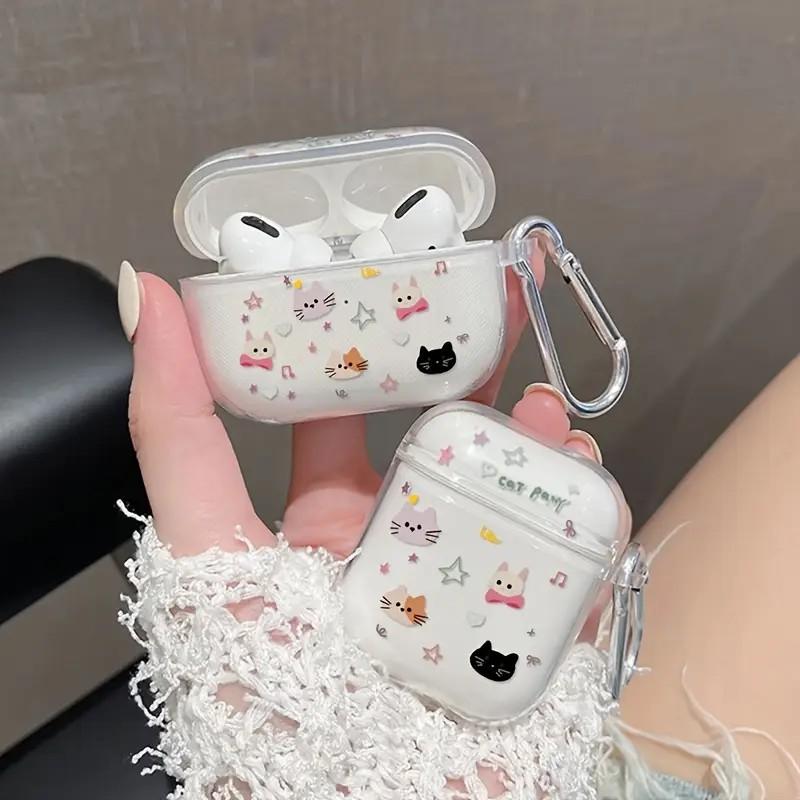ins transparent full screen kitten suitable for AirPods1/1st generation protective case Apple pro/1 wireless bluetooth headset cover