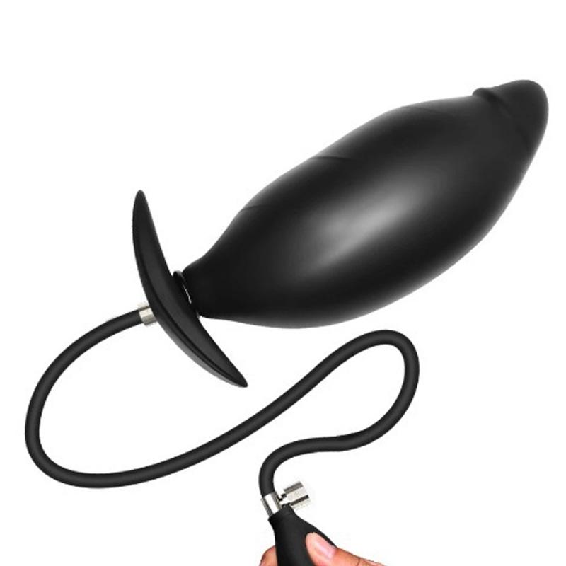 Aufblasbarer Analplug aus Silikon, riesiger Analexpander, Buttplug, Dilatator, G-Punkt-Stimulator, Prostatamassagegerät, Expansion, Sexspielzeug