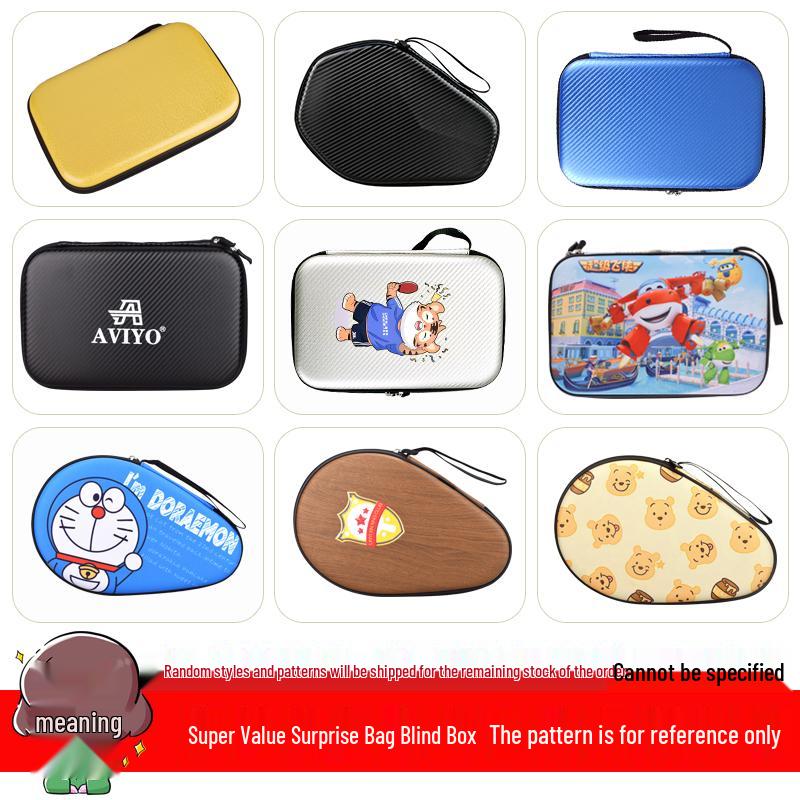 Durable Large Capacity Table Tennis Racket Case - Pressure-Proof, Shockproof, Scratch-Resistant, Horizontal/Vertical Grip Compatibility
