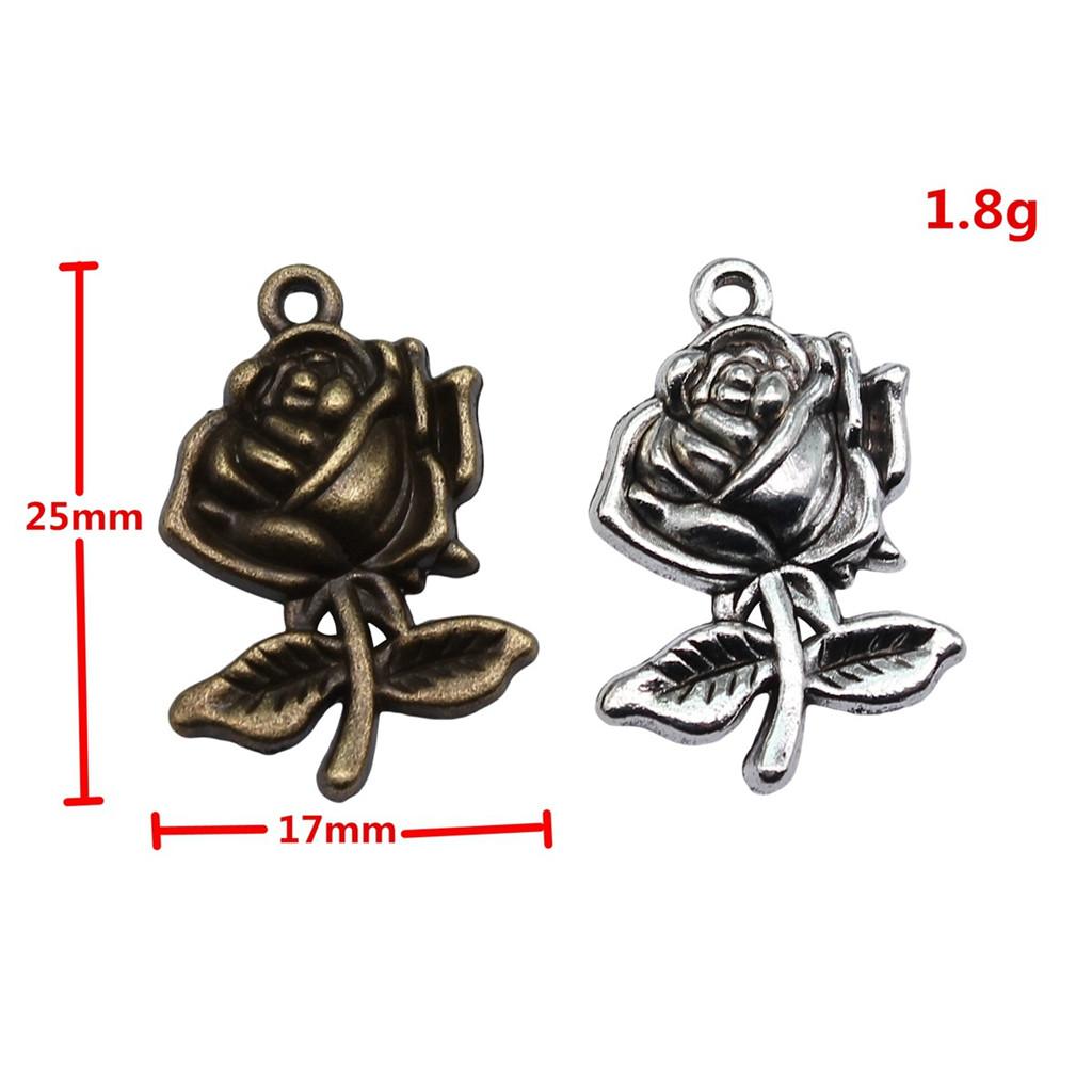 Roses Lotus Flower Charms Sunflowers Pendants For Floral Themed Jewelry Making