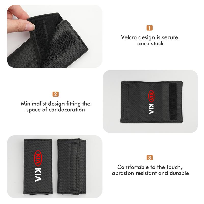 For KIA Car Door Handle Leather Auto Protective Case Cover Sportage Rio Ceed Niro Soul Stonic Picanto Proceed